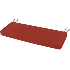 Cojín de banco exterior 42 x 16 pulgadas impermeable patio porche almohadillas con lazos rojo - Imagen 1 de 6