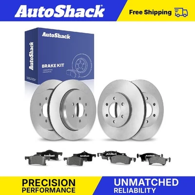 Front Rear Brake Rotors Ceramic Pads for Ford Expedition Lincoln Navigator Foto 1 de 4