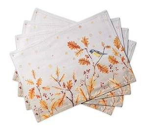 Placemat 100% Cotton Set of 4 Decorative Washable Cloth Place Mats Table - Picture 1 of 7