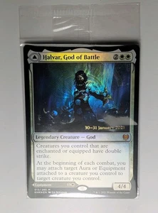 Halvar, God Of Battle - Sword Of The Realms ✨ Sealed Prerelease Foil ✨ Magic MTG - Picture 1 of 2