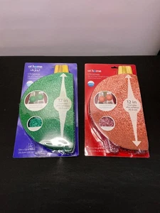 NUEVO 2pk Juegos de 2 - 12 pulgadas Adornos de Tela de Oropel Inflable 2 Verde azulado/2 Rosa Ind/Out - Imagen 1 de 5