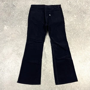 Vintage 70s Levis 646 Blue Corduroy Flare Leg Bell Bottom Pants Mens Sz 36x32 - Picture 1 of 15