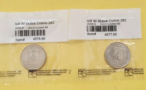 2008 P+D Nuevo México BU Washington Statehood Quarter Set de rollos como nuevos. 220237 - Imagen 1 de 5