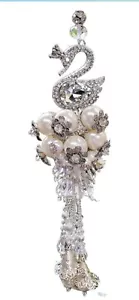 Crystal Bling Pendant – White Diamond Car Decoration & Lucky Charm - Picture 1 of 8