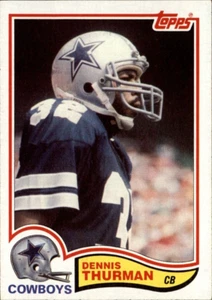 1982 Topps Football #326 Dennis Thurman Dallas Cowboys (NM) - Picture 1 of 2