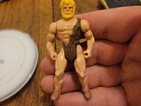 Vintage 1988 Bone Age Ice Clan Zur by Kenner loose action figure caveman toy 3" Cover