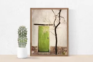 Tucson Arizona, Barrio Viejo Neighborhood Green Door - Wall Art Photography - Picture 1 of 3