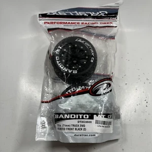 Duratrax Bandito MT 2.8 2 Wheel Drive Mounted Front C2 Black 2 DTXC3500 - Picture 1 of 3