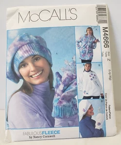 McCalls 4666 Muster ungefüttert Jacke Mütze Fäustlinge Miss L-XL 16/18 20/22 plus UNCUT - Bild 1 von 9