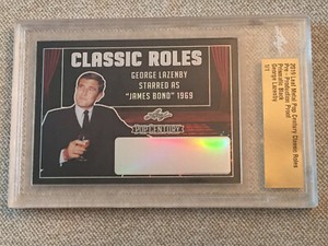 GEORGE LAZENBY 2019 Leaf Metal Pop Century Proof #1/1 JAMES BOND 1969