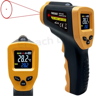 Digital Infrared Thermometer Gun Laser Temperature Color LCD -50°C~550°C Instant - Image 1 of 4