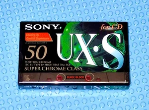 SONY UX S 50 1997 EUROPE TYPE II BLANK CASSETTE TAPE (1) (SEALED) - Picture 1 of 3