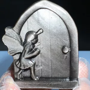 79g Natürlicher Crysta Silber Obsidian Handgeschnitzt.Exquisites Tor Engel Heilung - Bild 1 von 4