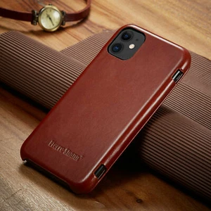 Lujo Cuero Genuino Delgado Abatible Magnético Estuche Cubierta Para Apple iPhone 11 Pro Max - Imagen 1 de 25
