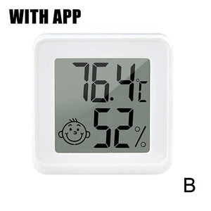 *NEUHEIT* BLUETOOTH app-Thermometer & Hygrometer Smiley Temperatur LCD Display - Bild 1 von 10