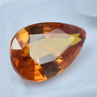 Pear Cut Certified Loose Gemstone Top Quality 7.80 Ct Natural Yellow Topaz - Image 1 of 4