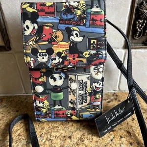 Disney, Nicole Miller, Mickey Mouse Combo Cross Body & Clutch Purse - 1990s - Picture 1 of 8