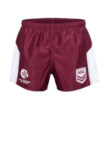 Manly Sea Eagles 24 NRL Supporters Shorts Adults Sizes S-5XL! NEW LOGO - Picture 1 of 3