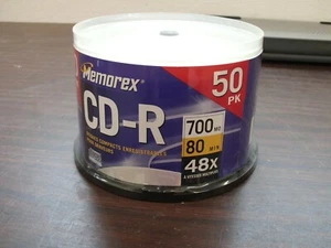 Brand New Sealed | MEMOREX CD-R 50 Pack Blank CDS | 48X 700MB 80 Minutes - Picture 1 of 1