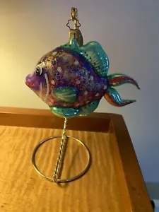 Radko Purple 5" Sea Fish Retired Ocean Ornament - Picture 1 of 9