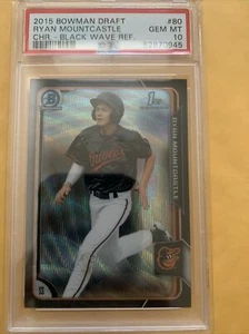 2015 Ryan Mountcastle Bowman Black Wave Refractor Rookie PSA 10 Low Pop 🔥🙏 - Imagen 1 de 1