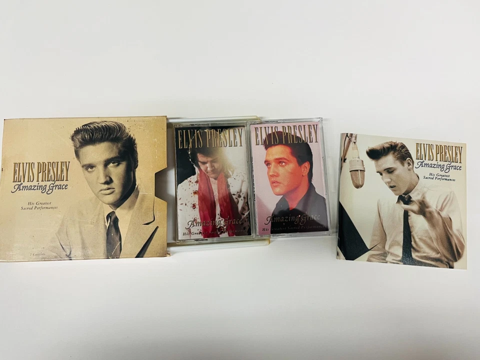 Elvis Presley Amazing Grace 2 Cassettes With Booklet Sacred Performances Foto 1 de 1