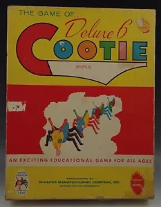 THE GAME OF COOTIE BY AMERICAN TOY SCHAPER MFG MINNEAPOLIS DELUXE 6 COMPLETE #12 - Picture 1 of 3