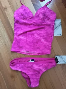 NWT Oakley Women's swim suit bikini bottom tankini tank top sz s/p small pink - Picture 1 of 4