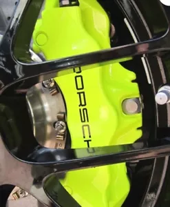 125ml PORSCHE ACID GREEN High Temp GLOSS BRAKE CALIPER PAINT - Picture 1 of 2