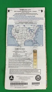 Vintage Salt Lake City Sectional Aeronautical Aviation Chart Map, 76th ed 2006 - Picture 1 of 3