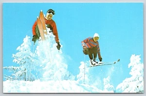 Postcard Skier Skiing Winter - Picture 1 of 2