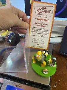 The Simpsons Misadventures Of Homer “Semper Pie” Coa And Display Case ! Included - Picture 1 of 1