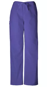 Scrubs Cherokee Workwear Men's Drawstring Pant 4100 GRPW Grape Free Shipping - Picture 1 of 3
