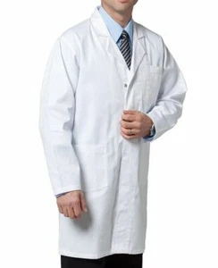 Lab Coats Unisex White Doctor Scientist Plain New | Size XS S M L XL 2XL - Picture 1 of 1