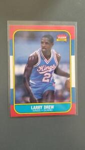 LARRY DREW 1986-130 Fleer Basketball #25 BUY ANY 2 ITEMS FOR 50% OFF   B216R4S8P