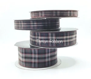 Cinta de tartán plateada Pride of Scotland ~ elección de anchos/longitudes ~ franqueo gratuito - Imagen 1 de 9