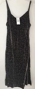 Women's Dress BANANA REPUBLIC Sleeveless ASPARAGUS GREEN Silk Brocade Leaves 4 - Picture 1 of 1