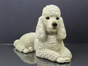Sandicast Sandra Brue signierte weiße Pudel Figur #141 Skulptur schwer - Bild 1 von 19