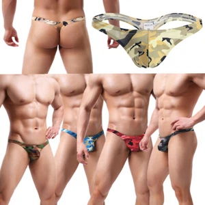 3/5 PIEZAS Sexy Tanga Ropa Interior Camuflaje Cuerdas en G Calzoncillos Calzoncillos Calzoncillos Camisetas - Imagen 1 de 25