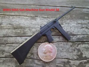 LD4   1/6 Homemade WWII MAS Sub-Machine Model 38 France  - Picture 1 of 6