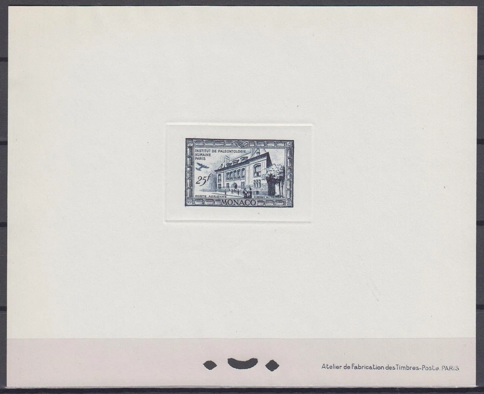 Monaco ScC22 Plane, Institute of Human Paleontology, Paris, Deluxe Proof - Image 1 of 1