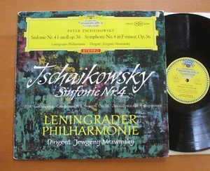 SLPM 138 657 ED1 Tchaikovsky Symphony 4 Mravinsky DG Tulip Red Stereo Alle EX - Picture 1 of 6