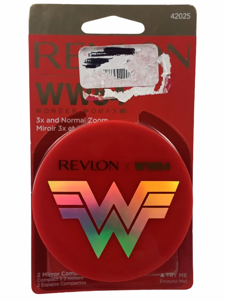 LIMITED EDITION Revlon WW84 WONDER WOMAN (DC Comics) Two Mirror Compact NEW - Image 1 of 2