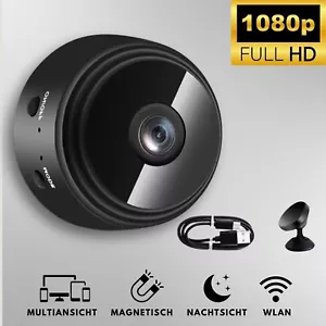 Mini-Kamera HD 1080P Überwachungskamera Außen WiFi Magnetische Nachtsicht Camera - Bild 1 von 11
