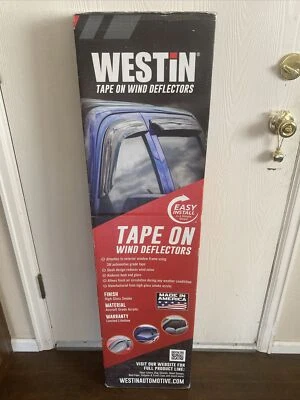 Westin  Easy Install Tape On Wind Deflectors 4pc Smoke Acrylic Toyota Tundra NIB - Image 1 of 4