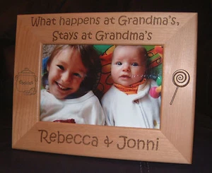 Personalisierter Rahmen mit Gravur 4x6 Oma Muttertag Geschenk - Bild 1 von 1