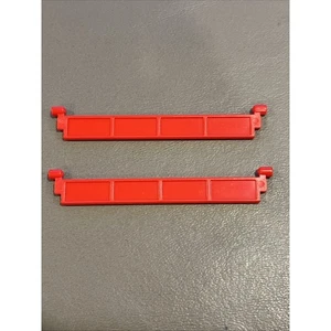 Lego sección de puerta de garaje sin manija rojo lote de 2 #4218 - Imagen 1 de 6