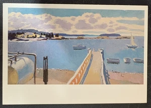 Kunst Postkarte Fairfield Porter Der Hafen Großer Fichtenkopf unbespielt Gemälde - Bild 1 von 2