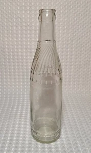 Vintage klare Soda Pop Getränke Glas Flasche Pat No 7385 - Bild 1 von 9
