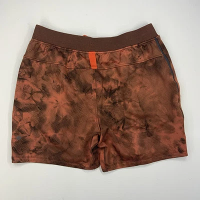 Lululemon Textured Tech Shorts Drawstring Diamond Dye Warm Coral Mens Large - Image 1 of 4